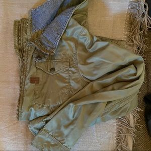 G-star Raw Olive Windbreaker Zip Jacket
